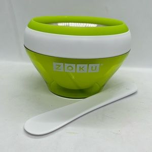 Zoku Ice Cream Maker Make & Serve Bowl w/ Stainless Steel Freezer Core